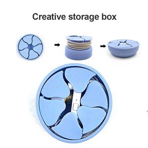 Earphone Cable Winder Silicone Mini Earphone Storage Container Holder Protable Earphones Organizer Boxes Cables Winders GWA11897