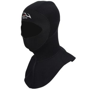 Wholesale long snorkel resale online - Diving Masks MM Neoprene Hoods Cap Hat Winter Snorkel Wetsuit Warm Head Cover Bibbed Long To Shoulder Scuba