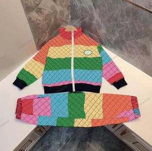 Wholesale baby sets resale online - fashion Designers Kids Clothing Sets Letter Print Boys Girls jacket coat trousers Tracksuits Long Sleeve Outdoor Children hoodie Suit Baby Boy Shirts Sportswear