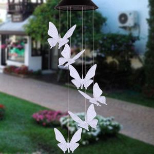 kelebek ampul toptan satış-Ampuller LED Kelebek Dekorasyon Manzara Işık Avlu Noel Rüzgar Dönüş Güneş Çeki Açık Yuvarlak Top