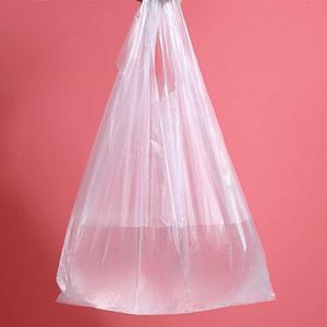 medium plastic bags оптовых-500ГРОМ Упаковка Очистить Сумки Пластиковая сумка для покупок x30 см Средней толщиной средней толщины с ручкой Пищевые пакеты Y0712