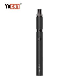 электронные сигареты зарядки vape оптовых-Оригинальный yocan Apex Mini Wax Pen Kit E Cigarette MAH Vape Батарея Вариатор для вариата Отопление резьбовые коробки мод QDC катушка с микро USB зарядки бесплатный груз