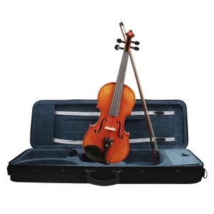 4 Violin High Quality Musical Instrument Spruce Wood Acoustic Fiddle with Case Bow Shoulder Rest Cloth Strings Accessory Set