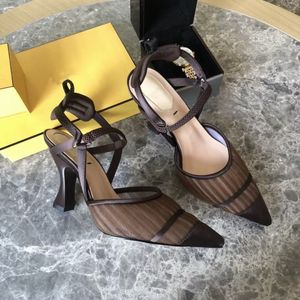Wholesale brown high summer shoes for sale - Group buy Luxury Dress Shoes casual heels and sandals Italian craft leather with a box of size35 high quality