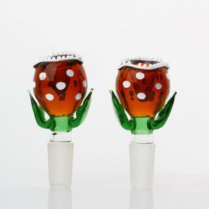 pflanze in glas großhandel-Neue Piranha Pflanzenglasschüssel für Hunde Bong dicke Pyrex Schüsseln mit mm mm buntem Tabakkrautwasserraucher