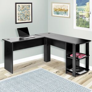 bilgisayar masaları ofis toptan satış-Whosale Ticari Mobilya Parçacık Kurulu L Şekli Köşe Ofis Bilgisayar Masası Avrupa Tarzı Çalışma Yazı Masası