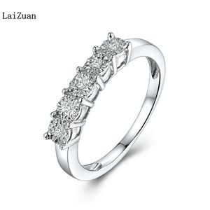 Cluster Rings Natural SIH Diamond K White Gold Engagement Wedding Gift Generous Band Ring
