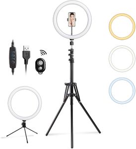 12 "Selfie Ring Licht LED Kamera Beleuchtung für YouTube Video Schießen / Fotografie Livestream Beauty Makeup, kompatibel mit iOS Android im Angebot