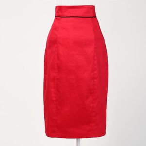 Wholesale online skirt for sale - Group buy Skirts s s Style Retro Inspired Vintage Designs High Waisted Red Skirt Pencil Women s Pinup Clothes Online Shopping Femme Jupe