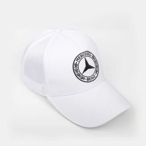 гоночные спортивные шапки оптовых-Летняя сетка шляпа Mercedes вышитая бейсболка F1 гоночная кепка солнцезащитная спортивная крышка