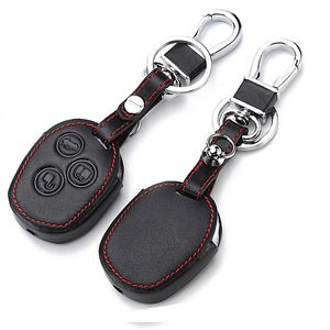 Wholesale ford fiesta keychain resale online - Keychains Leather Car Key Case Coverset Protector Cover Accessories Fit For Ford Mondeo Fiesta Focus C Max
