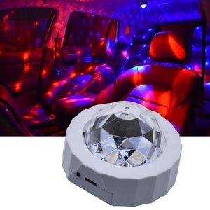 Interiorexternal Lights LED車の内部雰囲気RGBライトアンビエントルーフスターレーザーのカラフルなランプUSBの無線装飾的なアクセサリー