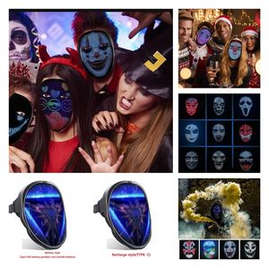 фотографий маска оптовых-Bluetooth Cosplay изменить лицевые маски для лица Программируемое DIY фото Полноцветная анимация светящиеся светодиодные маски дисплея доска вечеринка рождественский бар T10i71