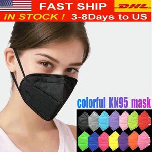 12 Kolory KN95 Twarz Maska Fabryka Filtr Kolorowa Maska Aktywowany Węgiel Węgiel Oddychanie Respirator Valve Layer Designer Maska Top Top Sprzedaż