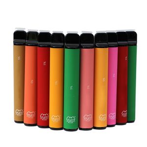 Ny färgpuff plus puff Engångs elektronisk cigarett Vape ml Pods mAh Batteri Posh Portable Vaporizer Populär Global