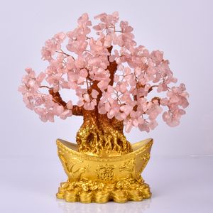 dekorasyon serveti toptan satış-Kristal Fortune Ağacı Süs Servet Çin Altın Külçe Ağacı Şanslı Para Ağacı Süs Ev Ofis Dekorasyon Masa Örtüsü K2
