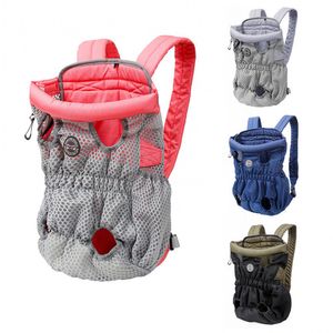 Wholesale front pet carrier resale online - Fashion Hands Free Cat Travel Bag Legs Out Front Pet Carrier Backpack Small Medium Large Dogs Walking Hiking Bike Motorcycle