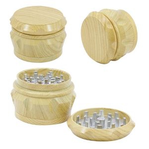 Wholesale hard wood for smoking for sale - Group buy drum style hard herb grinder for tobacco mm mm mm piece acrylic smoking herb grinder with wooden wood crusher