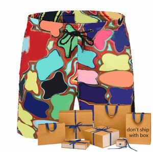 21 zomer mannen bord shorts contrast kleur brief patroon mode ins hot koop mannen badmode trendy ademend strand zwemmen shorts