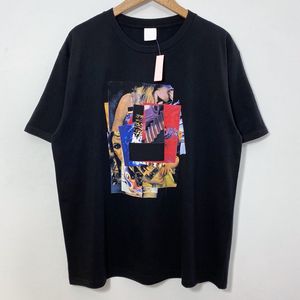 tees d'art achat en gros de 21SS Summer hip hop USA Singer Art Print T shirt Skateboard Sticker Sticker Tshirt Hommes Et Femmes High Street Coton Sleeve Tee shirt