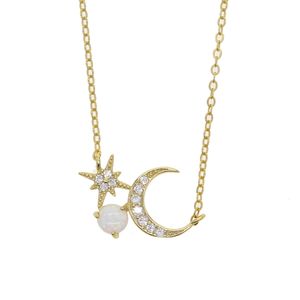 collier perle crescent moon achat en gros de 100 Sterling Argent Crescent Pearl Moon Star Collier pour Femmes Spirituel Islamic Musulman Amulette Pendentif Choix religieux