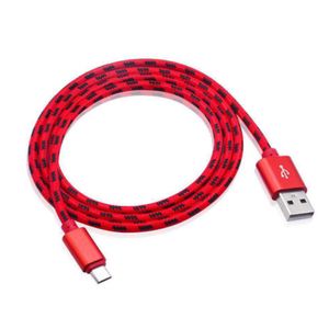 Wholesale long cables resale online - 1M M M Cables Ultra Long Tangle Free Nylon Braided Charger USB Cable Charging Cord for Android Type C