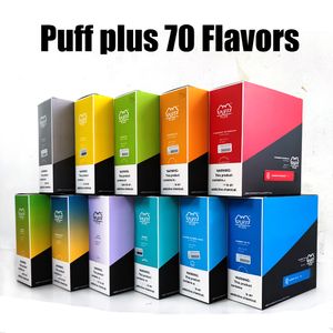 puf tek kullanımlık tatlar
 toptan satış-Üst Puf Plus Bar Tek Kullanımlık Vape Elektronik Sigaralar Cihazı Puffs Buhar Tatlar adet paket