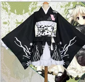 performance élégante achat en gros de Style japonais Femmes Kimono Élégant Stage Flower Stage Costume Vintage Tradition originale Yukata Robe Cosplay Robe