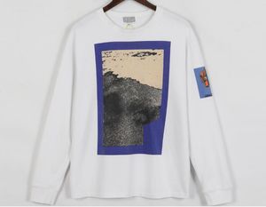 yuvarlak kayalar toptan satış-Ins Japon Moda Marka Dijital Kaya Baskı Uzun Kollu T Shirt Erkekler Ve Kadınlar Gevşek Hip Hop Yuvarlak Boyun Tee
