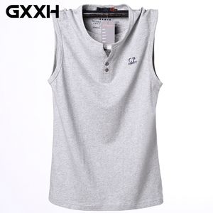 Wholesale tall tank tops resale online - Summer Tank Tops Cotton Men s Plus Size Vest Breathable Solid Sleeveless Fitness Men Vest Big and Tall Male L XL Blue Gray