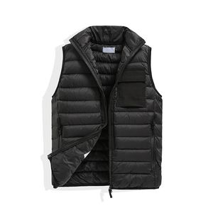 Vests Mens and women s No hat Sleeveless Jacket Cotton Padded Autumn Winter Casual Coats Male Waistcoat bodywarmer down vest