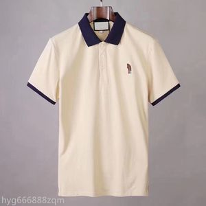 erkekler polo gömlekleri küçük toptan satış-2021 Erkek Tasarımcı Polos Marka Küçük At Timsah Nakış Giyim Erkekler Kumaş Mektup Polo T shirt O Yaka Rahat Tee Gömlek