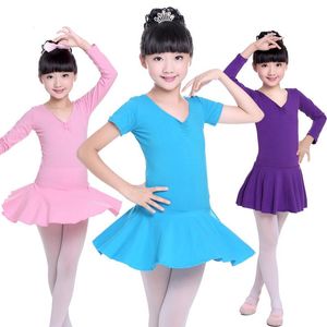 bale bale dans elbisesi toptan satış-Çocuk Balerin Mavi Bale Elbise Leotards Jimnastik Tutu Kızlar Çocuklar için Dans Kostümleri Dans Elbise Dansçı Giyim Giyim