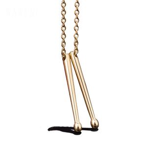 Pendant Necklaces Stainless Steel Drum Hammer Pendants For Men Women Trendy Jewelry Drop