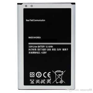 Nieuwe note3 batterijen voor Samsung Galaxy Note N900 B800B mAh Li ion batterij