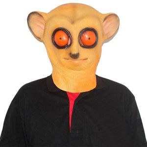 máscaras de látex de dibujos animados al por mayor-Otro evento Suministros de fiesta Halloween Carnival Látex Dibujos animados Linda Máscara Animal Llov Loris Realista Headgear
