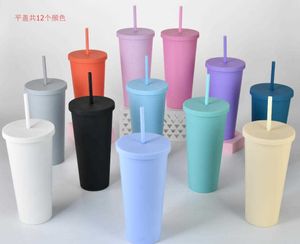 滑らかな22オンスとわらのアクリルのプラスチック製のタンブラーSpipy Cup Travel Mugsの水球の再利用可能な容器の卸売の卸売