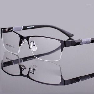 Sunglasses Anti Blue Light Semi Rimless Reading Glasses Square Half Frame Business Male