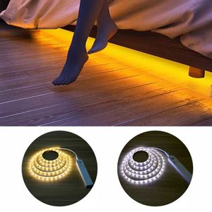 Strips M M DC LED Light Strip Smart PIR Montion Sensor Wireless Night Bedroom Bedside Floor Lamp
