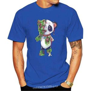 zombie t shirts toptan satış-Yeni Moda Trend Tees Erkekler Organik Pamuk Kumaş Rahat T Gömlek Öğrenci Korku Zombi Panda T shirt Muhteşem Tişörtleri