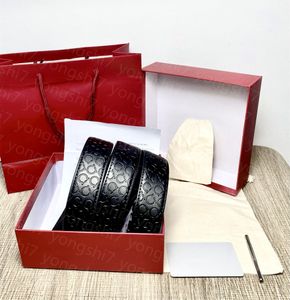metal belts for women venda por atacado-Mens Cintos Cinça Jeans Luxuoso Cinto Mulheres Moda Clássico Cowhide Waistband Muita carta de cor lisa fivela com caixa vermelha
