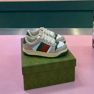 childrens shoes sizes toptan satış-Çocuk Ayakkabıları Lüks Moda Marka Tasarımcı Sneakers Boyutu Model WW02