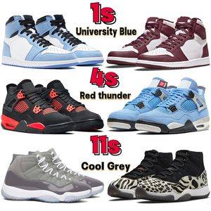 2022 Top Basketball Shoes s University Blue Bordeaux S Red Thunder s Cool Gray Animal Instinct Dark Mocha Black Cat Men Kvinnor Designer Sneakers