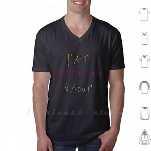 Męskie koszulki Pat Methene Group Logo T Shirt Duży rozmiar Jazz Rock Be Bop Post s Music