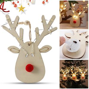 hirsch großhandel-Streifen LED Weihnachtshirsch Kupferdraht Lichter Baumfenster Dekoration String von dekorativen Ornamenten