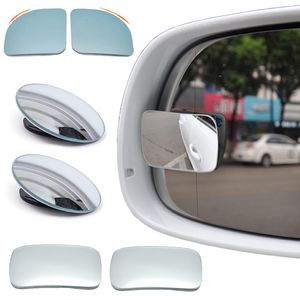 espelhos de auto venda por atacado-Frameless Carro Cego Espelho Espelho Grande Angular graus Ajustável Universal Auto Segurança Condução Auxiliar Auxiliar Retrovisor Espelho