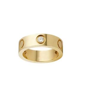 Hoogwaardige designer titanium stalen ringen heren engagement liefde ring en damesmode sieraden geschenken stofzak