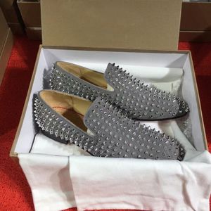Perfect Designer Dandelion Spikes Men s Red Bottom Shoes Gentleman Business Oxford Walking Brands Party Evening Comfort Loafers