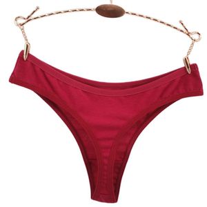 Kvinnors trosor st g sträng bomullskvinna Thongs Sexig Lace T Back Intimates Underkläder Ladies String Briefs V Panty