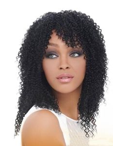 Czarne damskie nowe imitacyjne peruka moda krótkie kręcone wysokiej temperatury odporne na włókno syntetyczne naturalne dziewicze realistyczne włosy